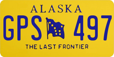 AK license plate GPS497