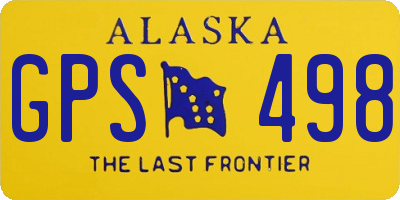 AK license plate GPS498