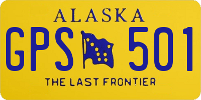 AK license plate GPS501
