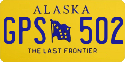 AK license plate GPS502