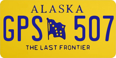 AK license plate GPS507