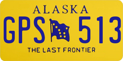 AK license plate GPS513