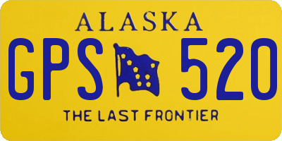 AK license plate GPS520