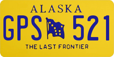 AK license plate GPS521