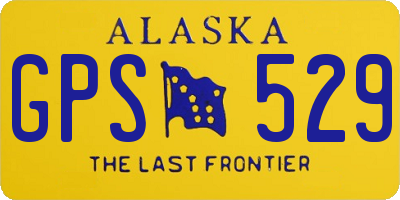AK license plate GPS529