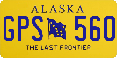 AK license plate GPS560