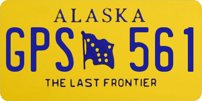 AK license plate GPS561