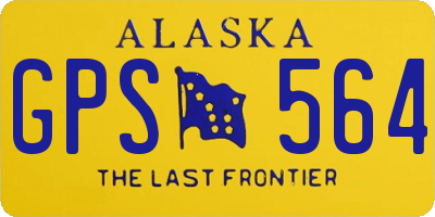 AK license plate GPS564