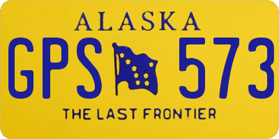 AK license plate GPS573