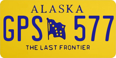 AK license plate GPS577
