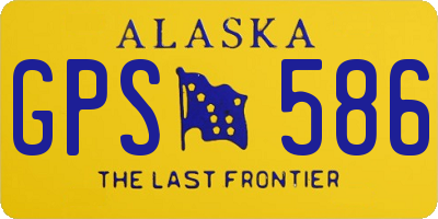 AK license plate GPS586