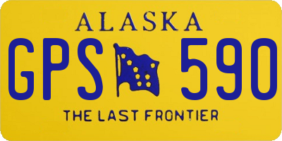 AK license plate GPS590