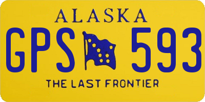 AK license plate GPS593
