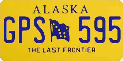 AK license plate GPS595