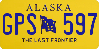 AK license plate GPS597