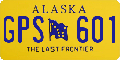 AK license plate GPS601