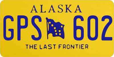 AK license plate GPS602