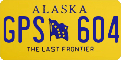 AK license plate GPS604