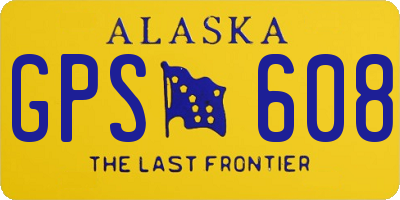 AK license plate GPS608