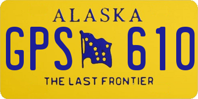 AK license plate GPS610