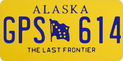 AK license plate GPS614