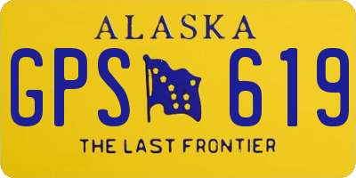 AK license plate GPS619