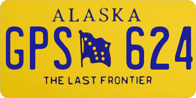 AK license plate GPS624