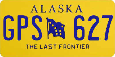 AK license plate GPS627