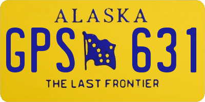 AK license plate GPS631