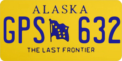 AK license plate GPS632