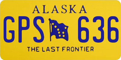AK license plate GPS636