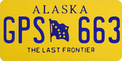 AK license plate GPS663