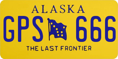 AK license plate GPS666