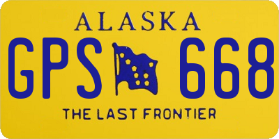 AK license plate GPS668