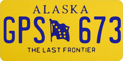 AK license plate GPS673