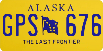AK license plate GPS676