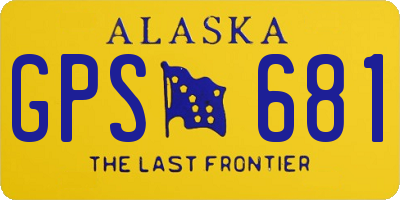 AK license plate GPS681