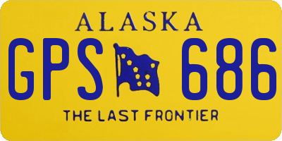 AK license plate GPS686