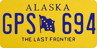 AK license plate GPS694
