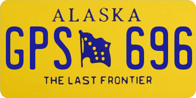 AK license plate GPS696