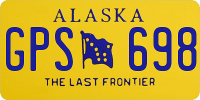 AK license plate GPS698