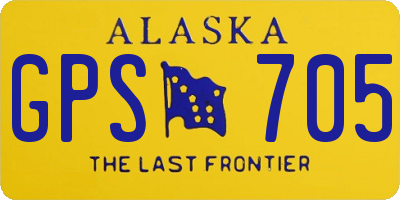 AK license plate GPS705