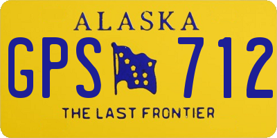 AK license plate GPS712
