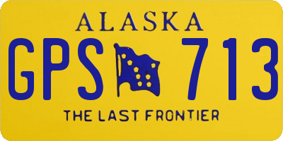 AK license plate GPS713