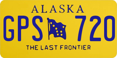 AK license plate GPS720