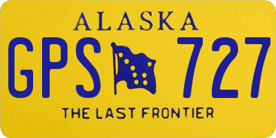 AK license plate GPS727