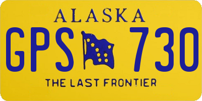AK license plate GPS730