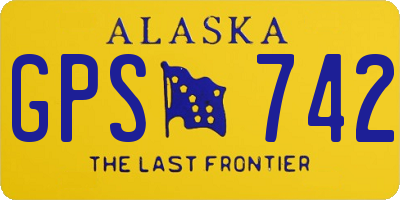 AK license plate GPS742