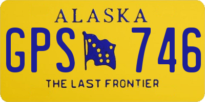 AK license plate GPS746