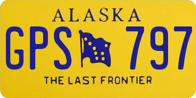 AK license plate GPS797